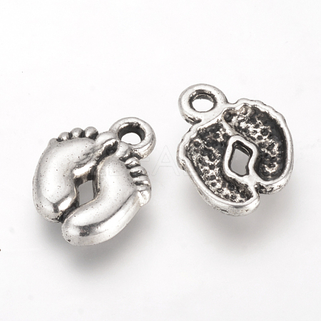 Tibetan Style Alloy Charms X-TIBE-Q070-15AS-RS-1