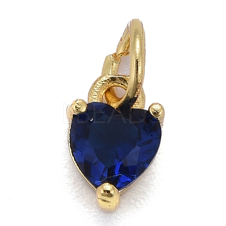 Brass Micro Pave Cubic Zirconia Charms X-KK-P192-08-G02-1