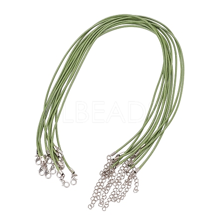 Waxed Cord Necklace Making X-NCOR-T001-16-1