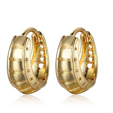 Brass Hoop Earrings EJEW-S205-JN454-2-1