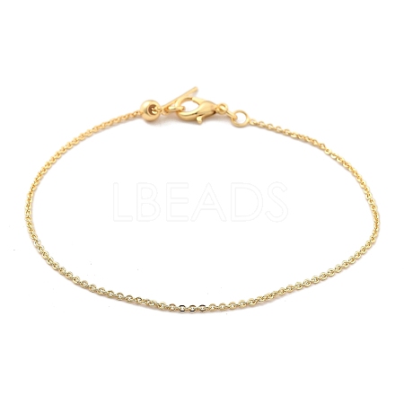 Titanium Steel Cable Chain Bracelets for Men Women BJEW-G736-11G-1