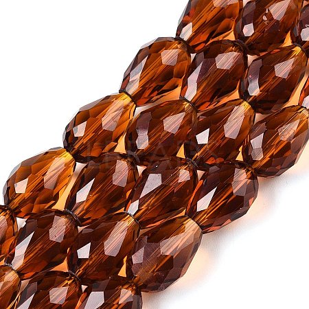 Transparent Glass Beads Strands X-EGLA-N013-T10mm-D20-1