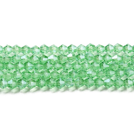 Transparent Electroplate Glass Beads Strands LS-EGLA-A039-T2mm-A24-1
