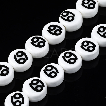 Handmade Porcelain Ceramic Beads Strands PORC-S502-032G-1