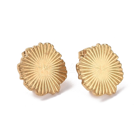 Ion Plating(IP) 304 Stainless Steel Stud Earring Finding X-STAS-C059-01G-1