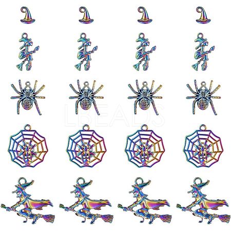 20Pcs 5 Style Plated Alloy Pendants FIND-CA0005-72-1
