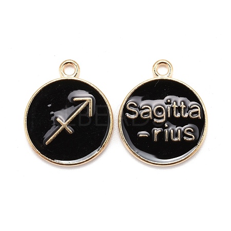Alloy Enamel Pendants X-ENAM-S124-01A-08F-1