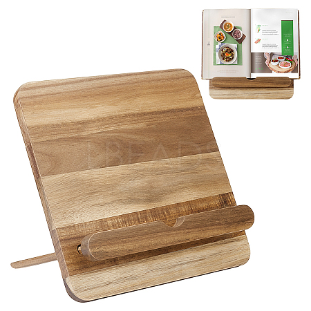 1 Set Wooden Slant Back Cookbook Holder ODIS-PB0001-01-1