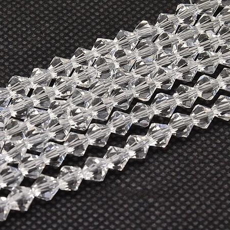 Imitate Austrian Crystal Bicone Glass Beads Strands X-GLAA-F029-3x3mm-13-1