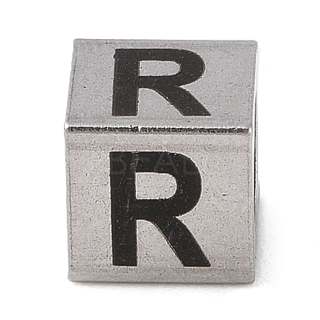 Tarnish Resistant 201 Stainless Steel European Beads STAS-M058-01R-P-1