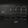 4 Foldable Screen Acrylic Earring Display Stands EDIS-N010-02-4