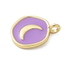 Brass Enamel Pendants KK-P293-11G-3