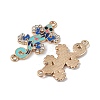 Alloy Enamel Connector Charms ENAM-I054-08F-2