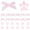 15Pcs Star Iron Snap Hair Clips OHAR-CP0001-23-7