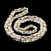 AB Color Plated Transparent Glass Beads Strands EGLA-P051-06A-A08-4