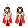 Alloy Oval Chandelier Earrings FS-WGD7741-01-1