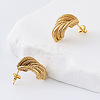 Geometric 304 Stainless Steel Stud Earrings for Women LS-PP5518-4