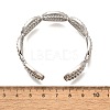 Brass Cuff Bangles for Women BJEW-U018-02P-5