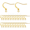 Long-Lasting Plated Brass Earring Hooks KK-BC0006-06G-NF-1