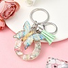 Resin & Acrylic & Faux Suede Tassel Keychain KEYC-YW00126-15-1
