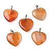 Natural Carnelian Pendants G-G956-B52-FF-1