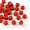Flat Round Opaque Acrylic Beads X-SACR-R889-05-2