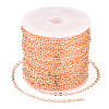 Brass Coated Iron Flat Cable Chains CH-TAC0007-02RG-2