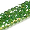 Transparent Electroplate Glass Beads Strands LS-GLAA-F029-3mm-A03-1