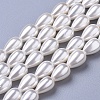 Polished Shell Pearl Beads Strands BSHE-L042-A02-1