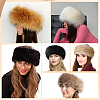 1Pc Faux Fur Fiber Yarn Warmer Headbands COHT-CY0001-01C-4