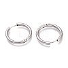 Tarnish Resistant 201 Stainless Steel Huggie Hoop Earrings EJEW-O095-05-07-2