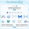 100Pcs 19 Styles Transparent Acrylic Beads MACR-FS0002-34-4