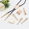 3Pcs Iron Bolo Tie Slide Clasps FIND-ANB0003-18LG-4