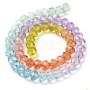 Transparent Painted Glass Beads Strands X1-DGLA-A034-T8mm-A12-5