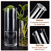 6Pcs 3 Style Column Glass Vase Ornaments AJEW-BC0002-25-4