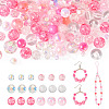 Transparent & Opaque Acrylic Bead OACR-TAC0002-08B-1