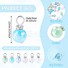 25Pcs Glass Pendants PALLOY-TAC0311-4