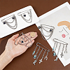 6Pcs 3 Stylesc Alloy Safety Pins JEWB-HY0001-66B-3