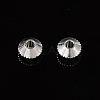 Silver Color Plated Brass Bicone Spacer Beads X-KK-EC008-S-NF-2