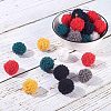 Handmade Cloth Fabric Covered Pendants WOVE-PH0001-13G-2