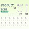 Resin Clip-on Earring Findings X1-FIND-H046-12-01-3