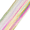 18 Strands 18 Colors Transparent Gradient Color Glass Beads Strands GLAA-PH0002-95-1