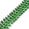 Opaque Solid Color Glass Beads Strands GLAA-N052-04-A08-1