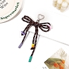 Polyester Braided Rope Bowknot Hanging Ornaments PW-WG70E10-05-1