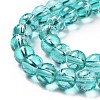 Drawbench Transparent Glass Beads Strands GLAD-Q012-8mm-M-3