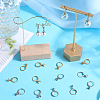 60Pcs 2 Colors 304 Stainless Steel Leverback Earring Findings STAS-SC0006-48-4