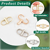 9Pcs 3 Colors Adjustable Iron Buckles for Chain Strap Bag IFIN-BBC0001-04A-6