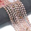 Natural Pink Aventurine Beads Strands G-K389-B21-01-2