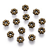 Tibetan Style Alloy Daisy Spacer Beads X-TIBEB-S039-047AB-NR-2