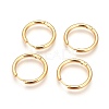 Ion Plating(IP) 304 Stainless Steel Hoop Earrings EJEW-P177-G-20-2